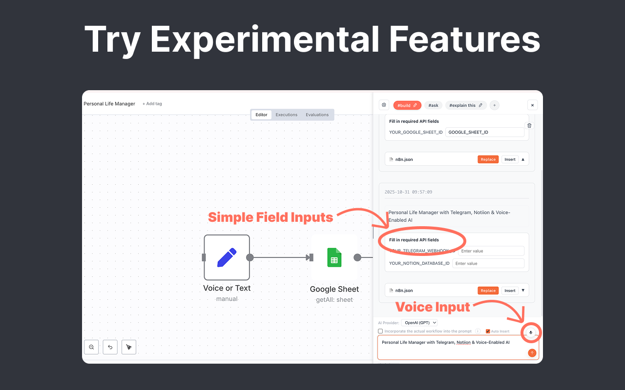 Connecting services like Google Sheets and Gmail